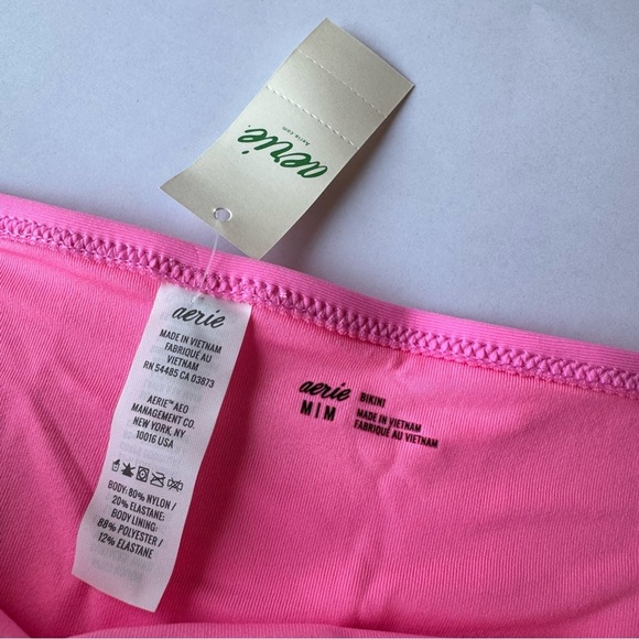 NEW Aerie Full Coverage Pink Bikini Bottom Size Medium - Picture 4 of 7
